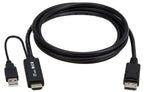 Eaton P567-02M-4K6 video cable adapter 78.7" (2 m) DisplayPort + USB Type-A HDMI Black