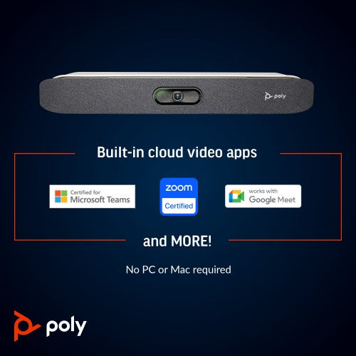HP Poly Studio X30 All-In-One Video Bar with TC8 Controller Kit