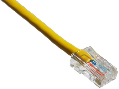 Axiom 1ft. 350MHz Cat5e networking cable Yellow 11.8" (0.3 m) U/UTP (UTP)