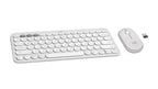 Logitech Pebble 2 Combo keyboard Mouse included Universal RF Wireless + Bluetooth QWERTY English White