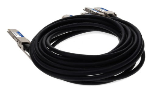 AddOn Networks QDD-4QSFP56-400-CU1-5M-AO InfiniBand/fibre optic cable 59.1" (1.5 m) QSFP-DD 4x QSFP56 DAC Black, Stainless steel