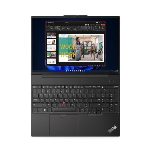 Lenovo ThinkPad E16 Gen 1 (Intel) Intel® Core™ i5 i5-1335U Laptop 16" WUXGA 16 GB DDR4-SDRAM 256 GB SSD Wi-Fi 6 (802.11ax) Windows 11 Pro Black