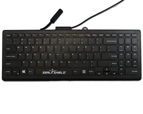 Seal Shield Cleanwipe Pro keyboard Universal USB QWERTY Black