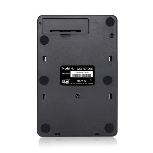 Adesso WKB-6010UB numeric keypad Universal RF Wireless Black