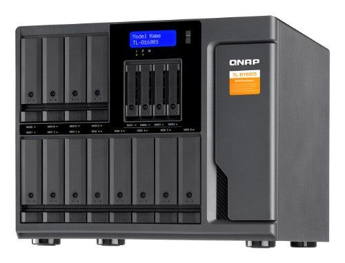 QNAP TL-D1600S-US storage drive enclosure HDD/SSD enclosure Black, Gray 2.5/3.5"