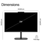 HP OmniStudio All-in-One Desktop 24-cv0460 PC Black