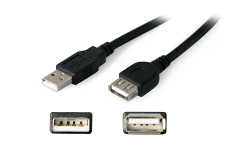 AddOn Networks 15ft USB A - USB A USB cable USB 2.0 181.1" (4.6 m) Black