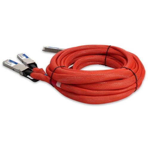 AddOn Networks MCA7J60-N004-AO InfiniBand/fibre optic cable 157.5" (4 m) OSFP112 2x OSFP112-RHS DAC Red