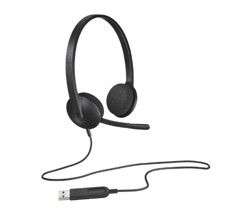 Logitech 981-000507 headphones/headset Wired Head-band Office/Call center Black