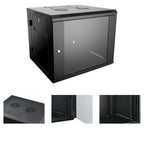 4XEM 4XRACK15UD rack cabinet 15U Wall mounted rack Black