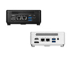 MSI Cubi 12M-016BUS Intel® Core™ i7 i7-1255U DDR4-SDRAM HDD+SSD Workstation Black, White