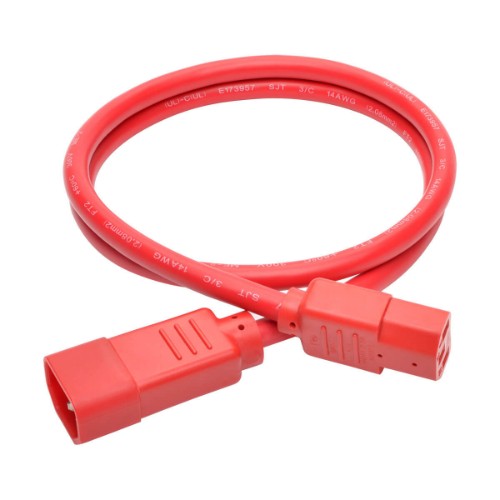 Tripp Lite P005-003-ARD power cable Red 35.4" (0.9 m) C14 coupler C13 coupler