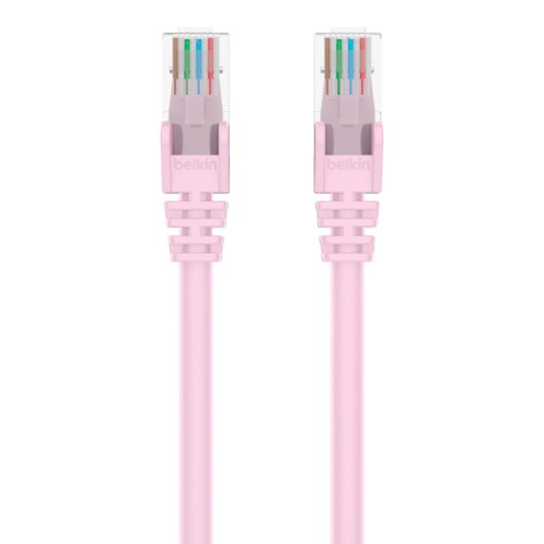 Belkin A3L980-02-PNK-S networking cable Pink 23.6" (0.6 m) Cat6 U/UTP (UTP)