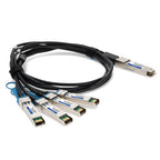 AddOn Networks ADD-Q28ARS28MX-P2-5M InfiniBand/fibre optic cable 98.4" (2.5 m) QSFP28 4xSFP28 Black
