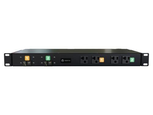 Vertiv MN00X1R1-16MCQ9-3TL14A0A10-S power distribution unit (PDU) 16 AC outlet(s) 1U Black