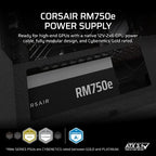 Corsair RMe Series RM750e power supply unit 750 W 24-pin ATX ATX Black
