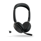 Jabra Evolve2 65 Flex Headset Wireless Head-band Office/Call center USB Type-C Bluetooth Charging stand