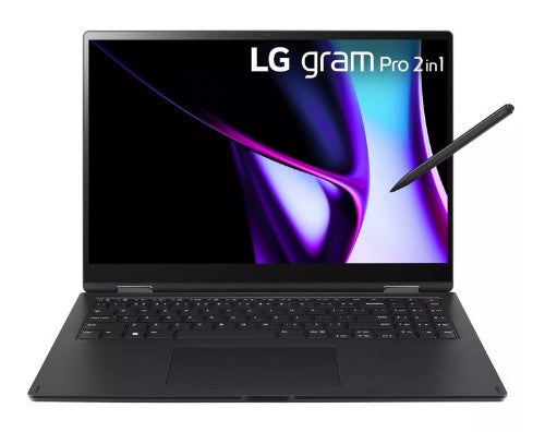 LG 16T90SP-G.AAB5U1 laptop Intel Core Ultra 7 155H Hybrid (2-in-1) 16" Touchscreen WQXGA 16 GB LPDDR5x-SDRAM 512 GB SSD Wi-Fi 6E (802.11ax) Windows 11 Home Black