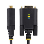 StarTech.com 1P3FFCB-USB-SERIAL serial cable Black 39.4" (1 m) USB Type-A RS-232