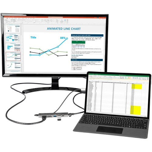 StarTech.com DKT30CHSDPD1 laptop dock/port replicator Wired USB 3.2 Gen 1 (3.1 Gen 1) Type-C Black, Gray
