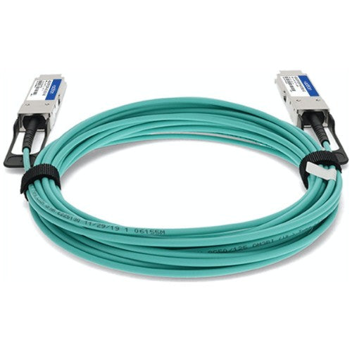 AddOn Networks 40G-QSFP-QSFP-AOC-0501-AO InfiniBand/fibre optic cable 196.9" (5 m) QSFP+ Green