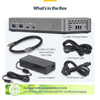 StarTech.com 199N-USBC-DOCK laptop dock/port replicator Wired USB 3.2 Gen 2 (3.1 Gen 2) Type-C Gray