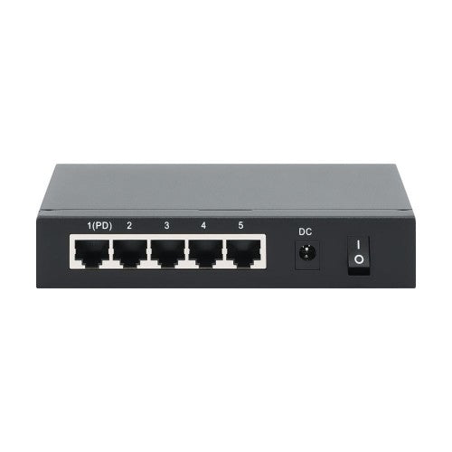 Eaton NG5POE-1 network switch Unmanaged Gigabit Ethernet (10/100/1000) Power over Ethernet (PoE) Desktop/Wall-Mounting Black