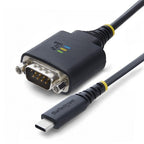StarTech.com 1P1FFC-USB-C-SERIAL serial cable Black 11.8" (0.3 m) USB Type-C RS-232