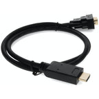 AddOn Networks HDMI2VGAMM6 video cable adapter 72" (1.83 m) HDMI Type A (Standard) VGA (D-Sub) Black