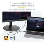 StarTech.com CDP2MDPMM6B video cable adapter 70.9" (1.8 m) USB Type-C Mini DisplayPort Black