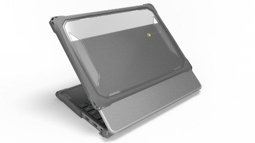 MAXCases EXTREME SHELL-F3 SLIDE CASE FOR LENOVO 100E G4 CHROMEBOOK 11 (VER 83G8 & 83G9 ON 11" Cover Gray, Transparent