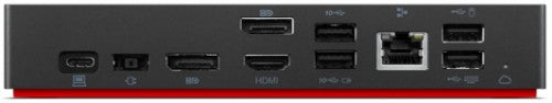Lenovo 40B20135US laptop dock/port replicator Wired USB 3.2 Gen 1 (3.1 Gen 1) Type-A + Type-C Black