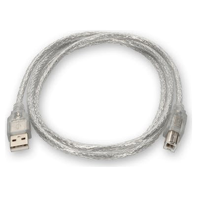 AddOn Networks USBEXTAB6CLR USB cable USB 2.0 72" (1.83 m) USB A USB B Transparent