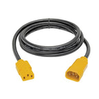 Tripp Lite P005-006-YW power cable Black, Yellow 70.9" (1.8 m) C13 coupler C14 coupler