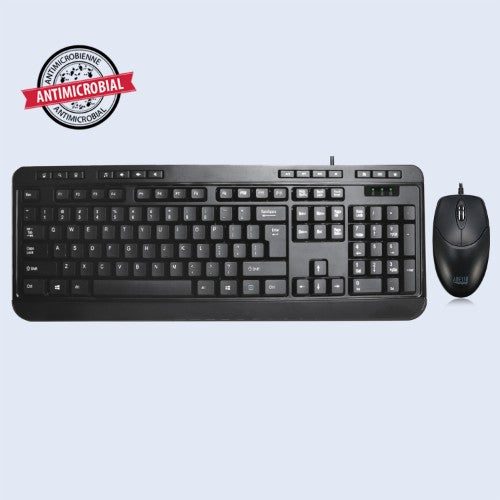 Adesso AKB-132CB keyboard Mouse included Home USB QWERTY US English Black