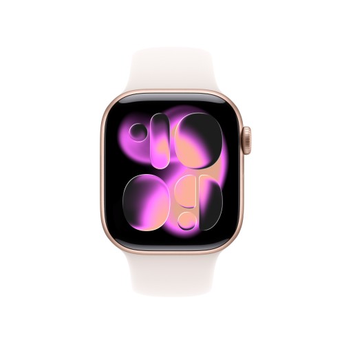 Apple Watch Series 11 OLED 42 mm Digital 374 x 446 pixels Touchscreen 5G Rose Gold Wi-Fi GPS (satellite)