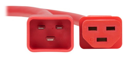 Eaton P035-002-ARD power cable Red 23.6" (0.6 m) C20 coupler C21 coupler