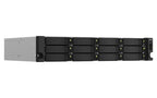 QNAP TS-1264U-RP NAS Rack (2U) Intel® Celeron® 8 GB DDR4 0 TB QNAP QTS Aluminum, Black