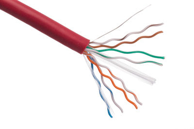 Axiom Cat6, 1000ft networking cable Red 12000" (304.8 m) U/UTP (UTP)