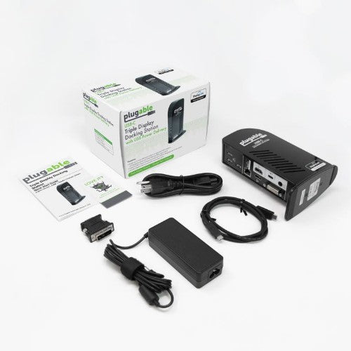 Plugable Technologies UD-ULTCDL laptop dock/port replicator Docking USB 3.2 Gen 1 (3.1 Gen 1) Type-C Black