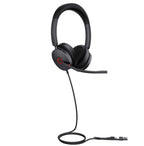 Yealink UH48 Dual Teams USB-C/A Headset Wired Head-band Office/Call center USB Type-C / USB Type-A Black