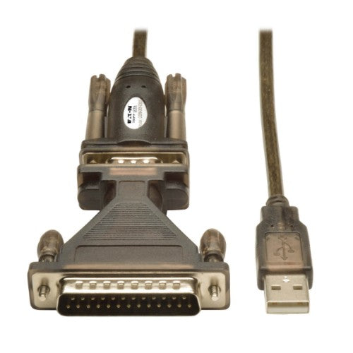 Tripp Lite U209-005-DB25 serial cable Black 59.8" (1.52 m) USB A DB25, DB9