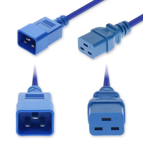 AddOn Networks ADD-C202C19C12G6FBE power cable Blue 70.9" (1.8 m) IEC C20 IEC C19