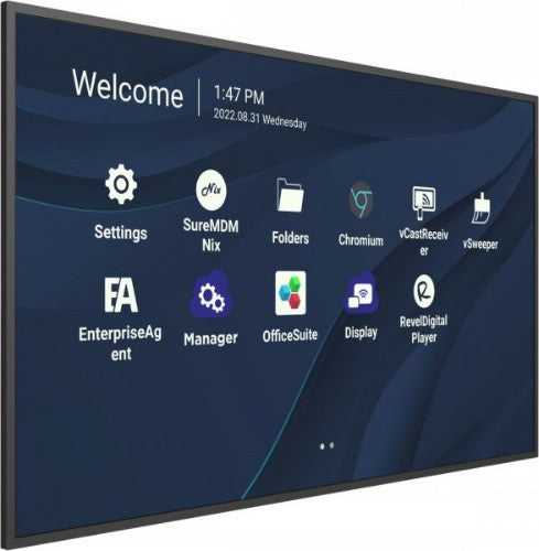Viewsonic CDE9830 signage display 98" Wi-Fi 500 cd/m² 4K Ultra HD Black Built-in processor Android 11