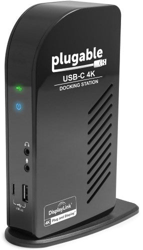 Plugable Technologies UD-ULTC4K laptop dock/port replicator Docking USB 3.2 Gen 1 (3.1 Gen 1) Type-C Black
