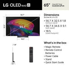 LG OLED65C6PUA TV 65" 4K Ultra HD Smart TV Wi-Fi Black