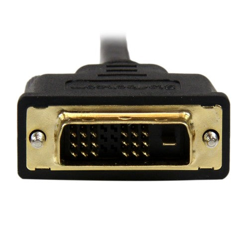 StarTech.com HDCDVIMM1M video cable adapter 39.4" (1 m) Mini-HDMI DVI-D Black
