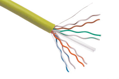 Axiom Cat5e, 1000ft networking cable Yellow 12000" (304.8 m) U/UTP (UTP)
