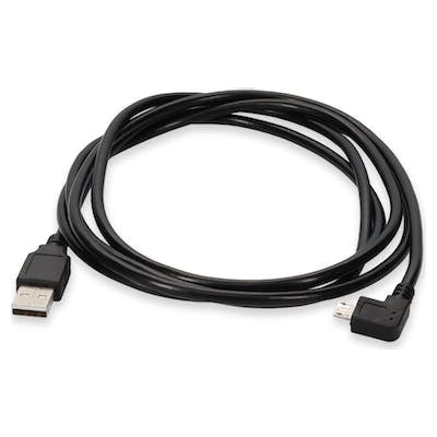 AddOn Networks USB2MICROUSBLT6 USB cable USB 2.0 72" (1.83 m) USB A Micro-USB B Black