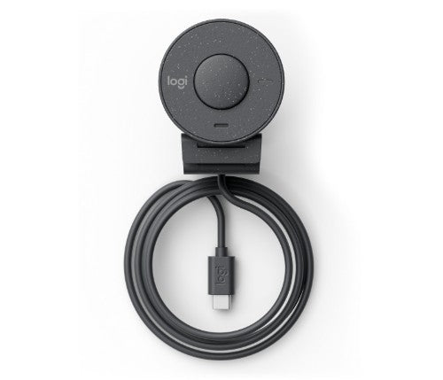 Logitech Brio 305 Full HD 1080P Webcam with Privacy Shutter, Mono Noise Reduction Mics, USB-C, Auto Light Correction